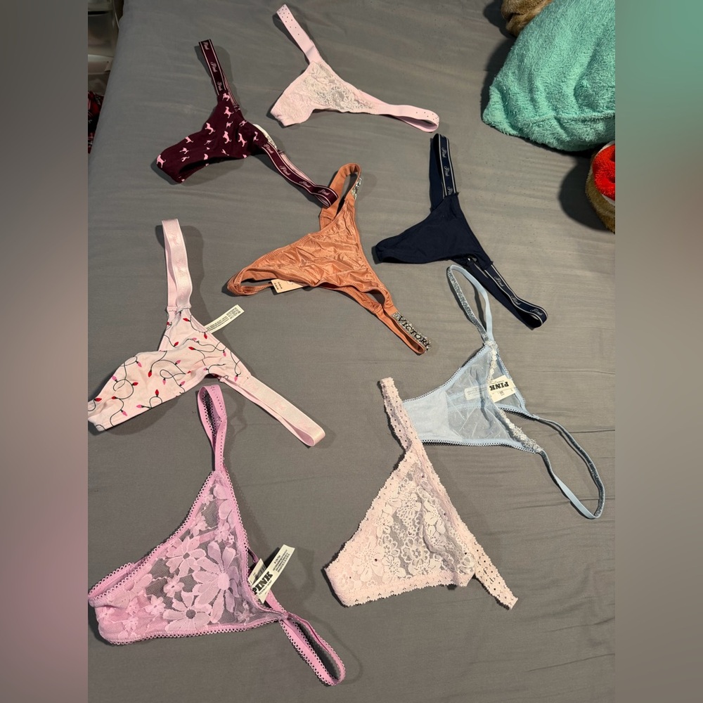 Victoria's Secret Multicolor Lace and Cotton Panties